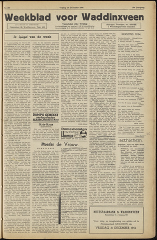 Weekblad voor Waddinxveen 1954-12-24