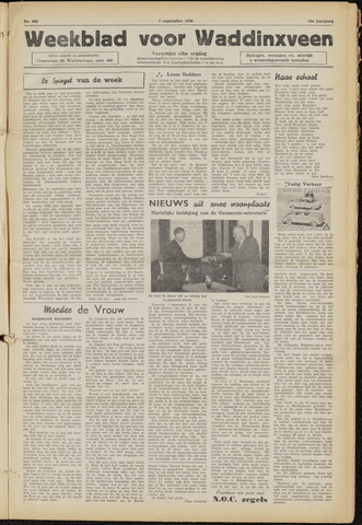 Weekblad voor Waddinxveen 1956-09-07
