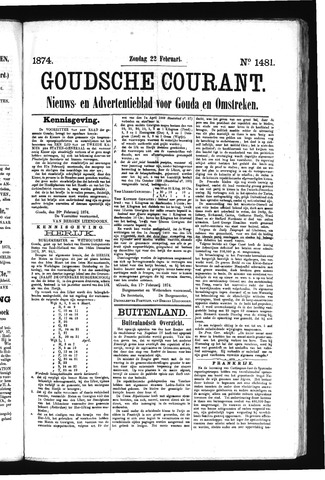 Goudsche Courant 1874-02-22