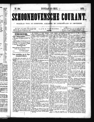 Schoonhovensche Courant 1873-05-25