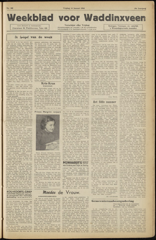 Weekblad voor Waddinxveen 1954-01-14