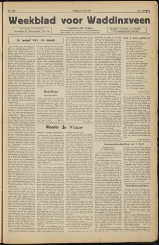 Weekblad voor Waddinxveen 1955-04-08
