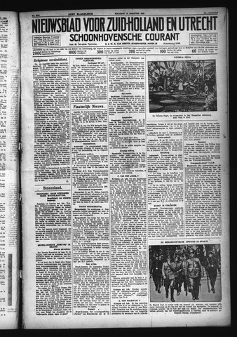 Schoonhovensche Courant 1932-08-15