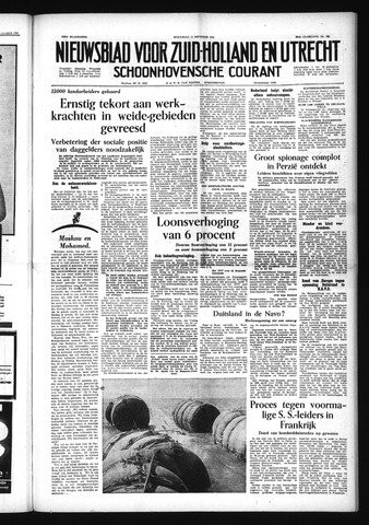 Schoonhovensche Courant 1954-09-15