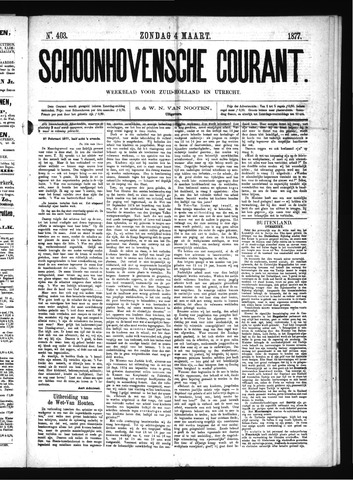 Schoonhovensche Courant 1877-03-04