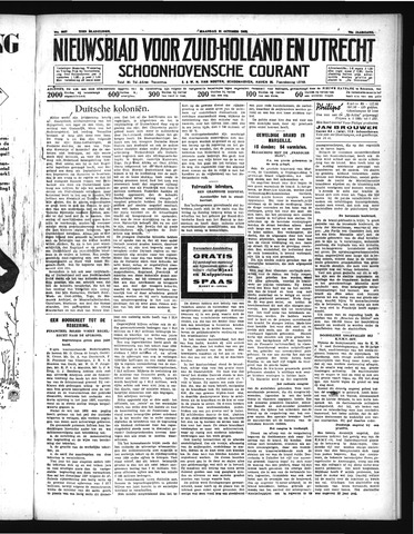 Schoonhovensche Courant 1938-10-31