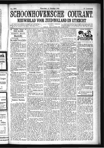 Schoonhovensche Courant 1925-10-26