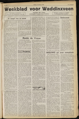 Weekblad voor Waddinxveen 1956-02-24