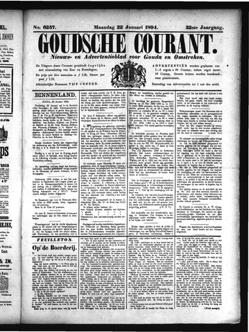 Goudsche Courant 1894-01-22