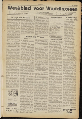 Weekblad voor Waddinxveen 1956-07-13