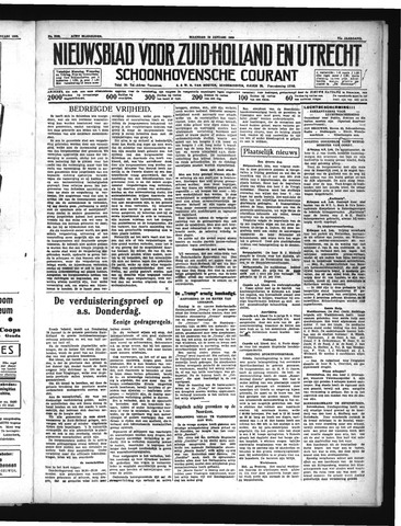 Schoonhovensche Courant 1939-01-16