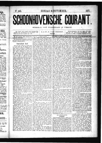 Schoonhovensche Courant 1877-11-25