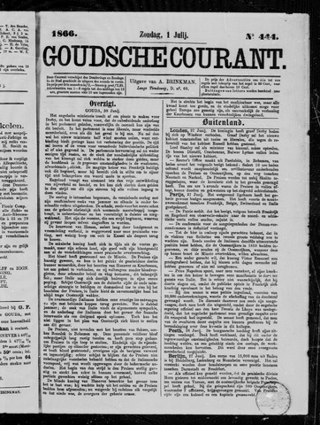 Goudsche Courant 1866-07-01