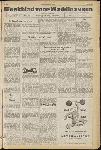 Weekblad voor Waddinxveen 1958-09-05