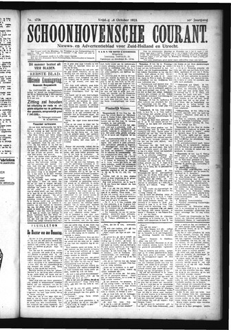 Schoonhovensche Courant 1923-10-26