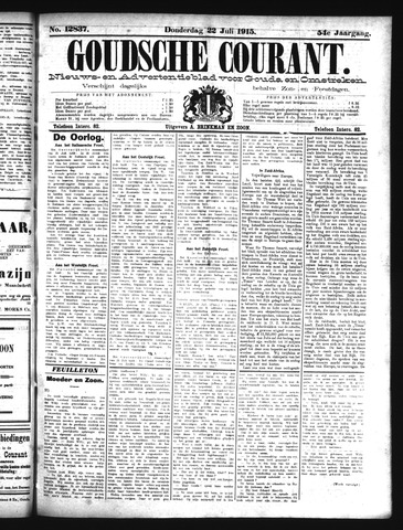 Goudsche Courant 1915-07-22