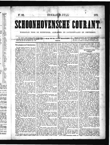 Schoonhovensche Courant 1872-07-28