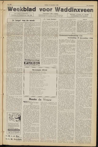 Weekblad voor Waddinxveen 1956-12-21
