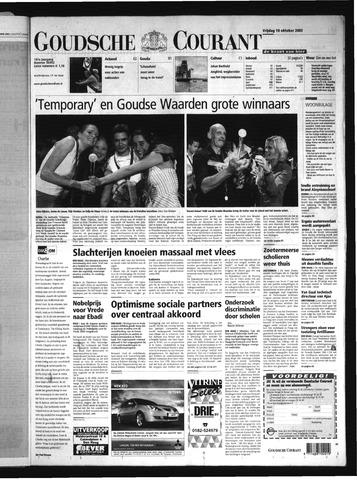 Goudsche Courant 2003-10-10