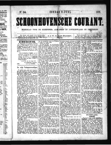 Schoonhovensche Courant 1872-06-09