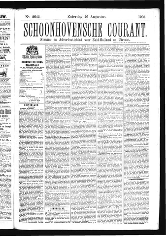 Schoonhovensche Courant 1905-08-26