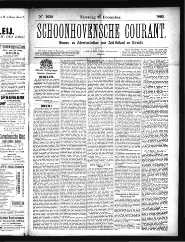 Schoonhovensche Courant 1895-12-28
