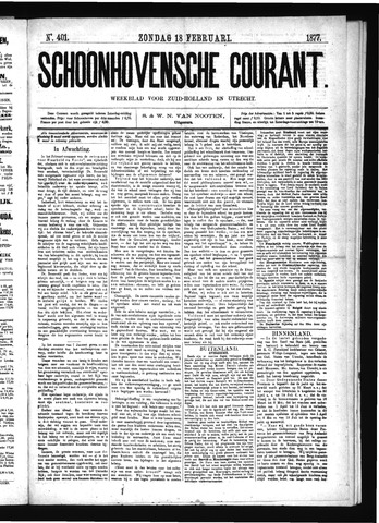 Schoonhovensche Courant 1877-02-18