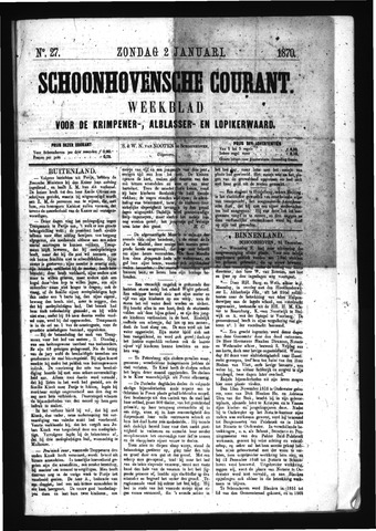 Schoonhovensche Courant 1870-01-02