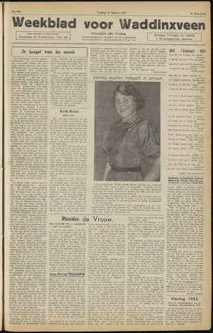 Weekblad voor Waddinxveen 1954-01-29