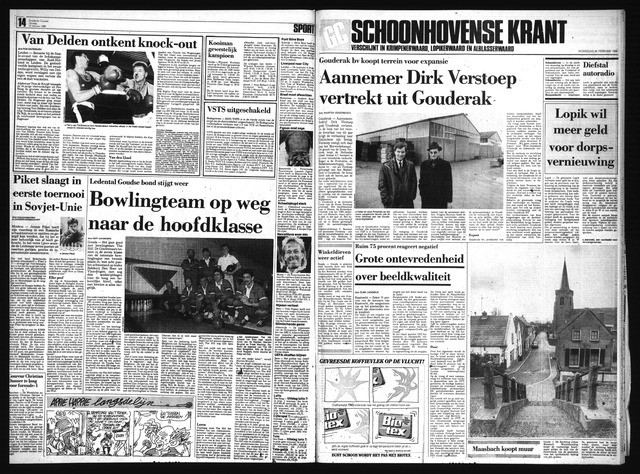 Schoonhovensche Courant 1988-02-24