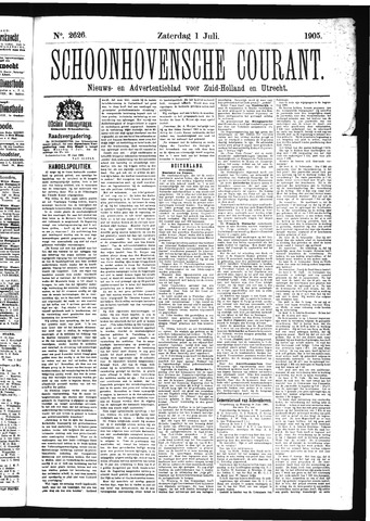 Schoonhovensche Courant 1905-07-01