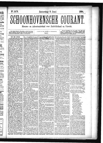 Schoonhovensche Courant 1894-06-02