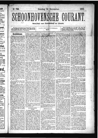 Schoonhovensche Courant 1882-12-24
