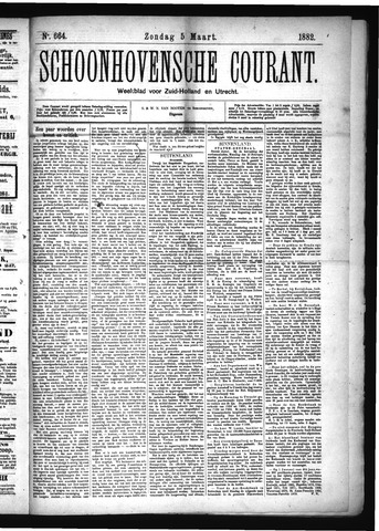 Schoonhovensche Courant 1882-03-05