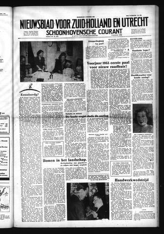 Schoonhovensche Courant 1952-10-08