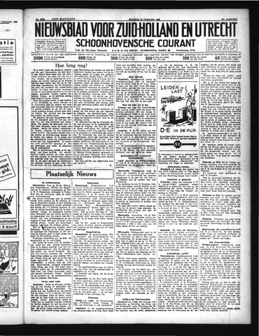 Schoonhovensche Courant 1935-02-25