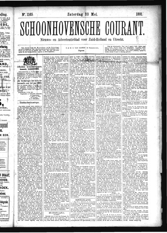 Schoonhovensche Courant 1891-05-23