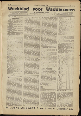 Weekblad voor Waddinxveen 1945-11-30