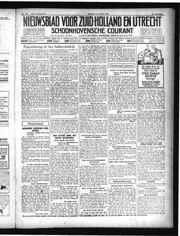Schoonhovensche Courant 1937-01-25