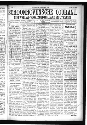 Schoonhovensche Courant 1925-10-21