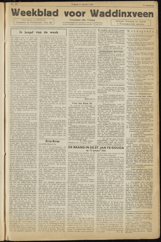 Weekblad voor Waddinxveen 1952-01-11
