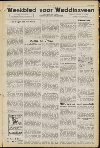 Weekblad voor Waddinxveen 1956-09-14