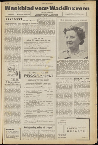 Weekblad voor Waddinxveen 1960-04-29