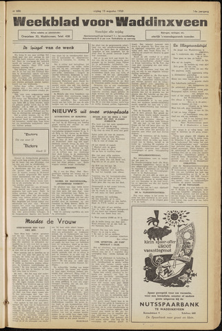 Weekblad voor Waddinxveen 1958-08-15