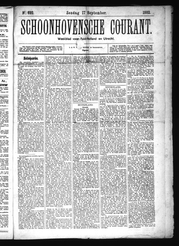 Schoonhovensche Courant 1882-09-17