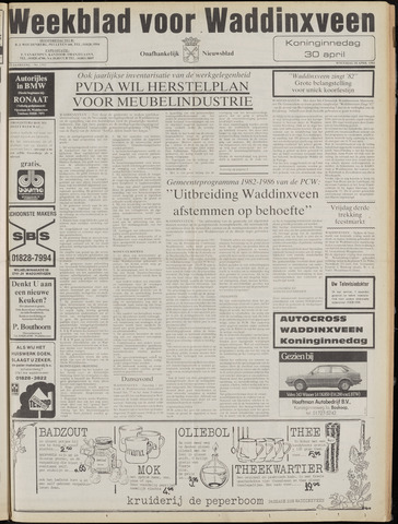 Weekblad voor Waddinxveen 1982-04-28