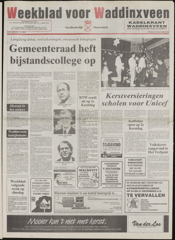 Weekblad voor Waddinxveen 1987-12-22