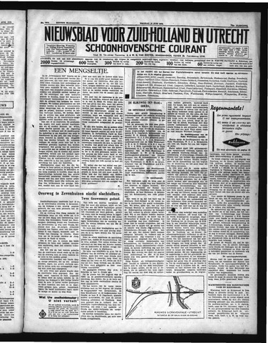 Schoonhovensche Courant 1938-06-10