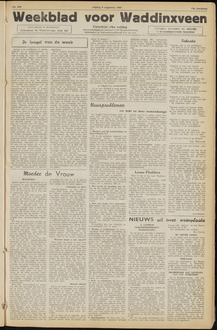 Weekblad voor Waddinxveen 1957-08-09