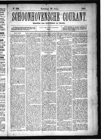 Schoonhovensche Courant 1882-07-23